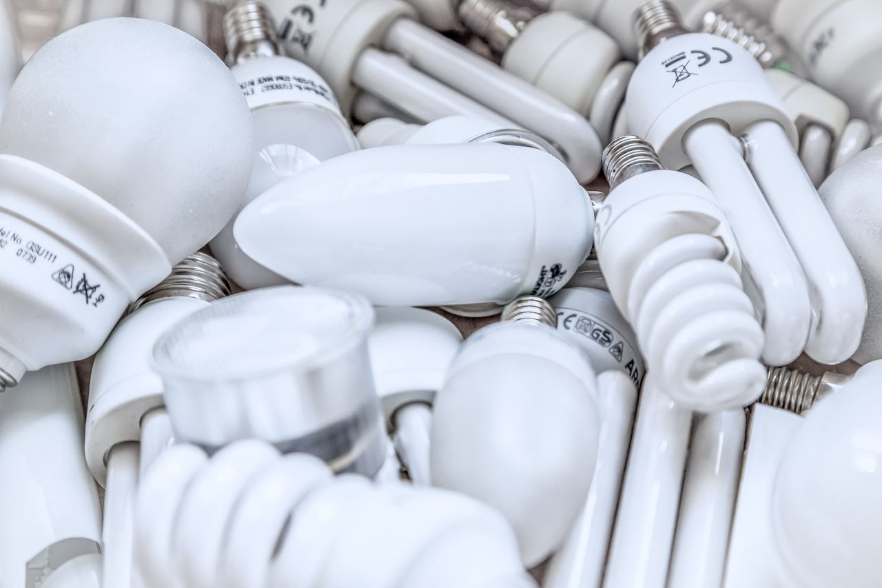 Ein Haufen verschiedener Glühbirnen und Lampen